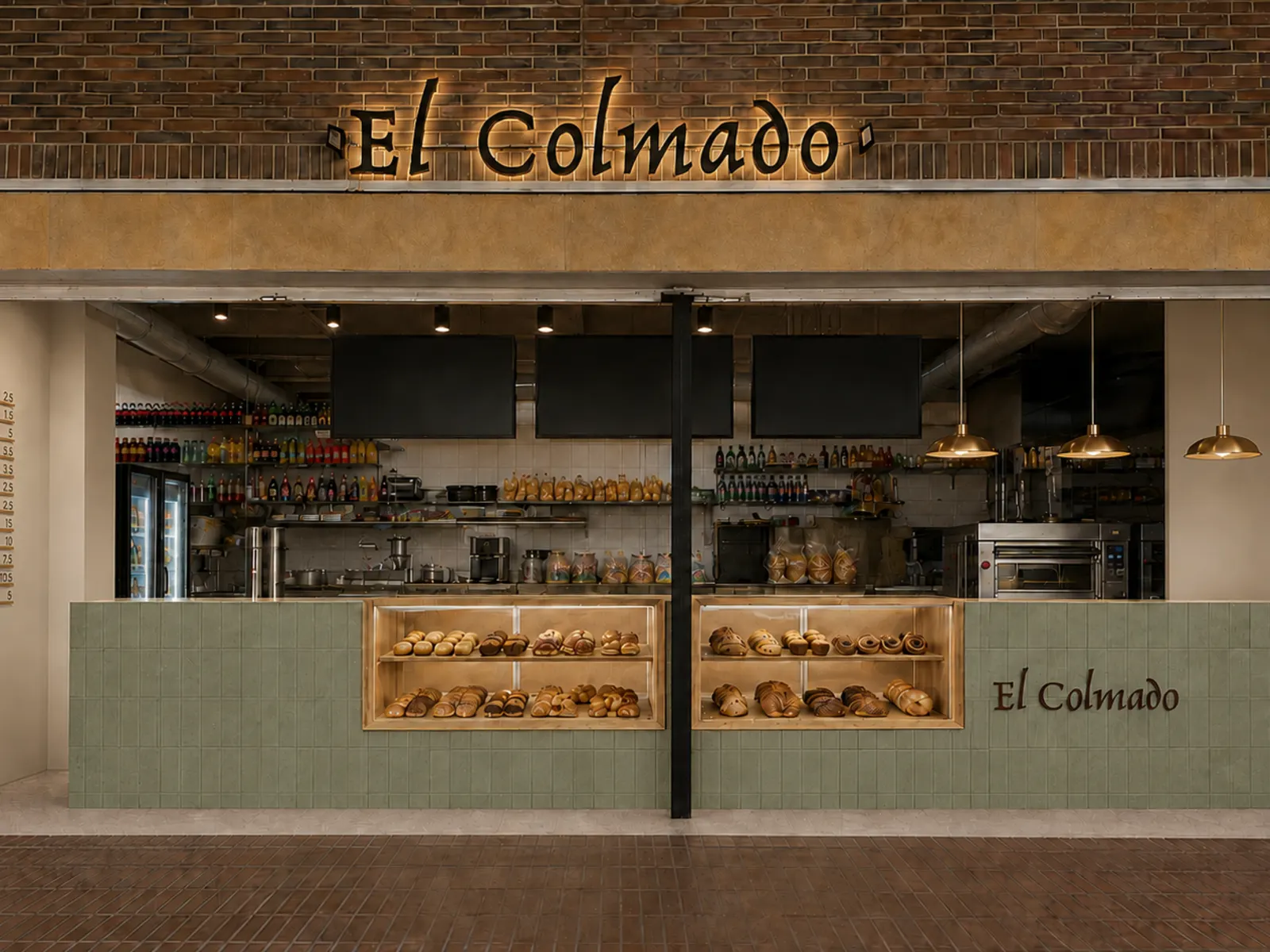 Restaurante en centro comercial · Después